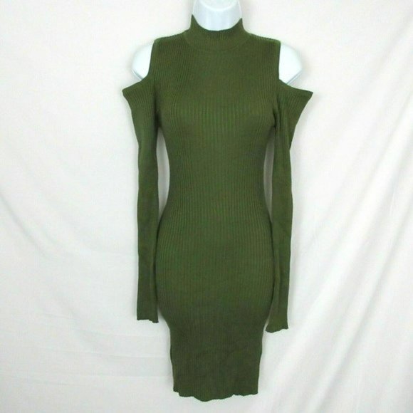 Planet Gold Juniors' Cold-Shoulder Sheath Dress - Picture 2 of 4
